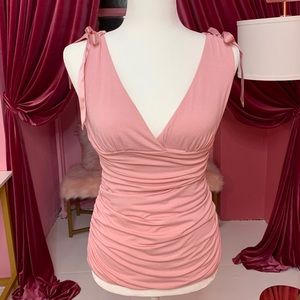 Elegant Pink Sleeveless Top